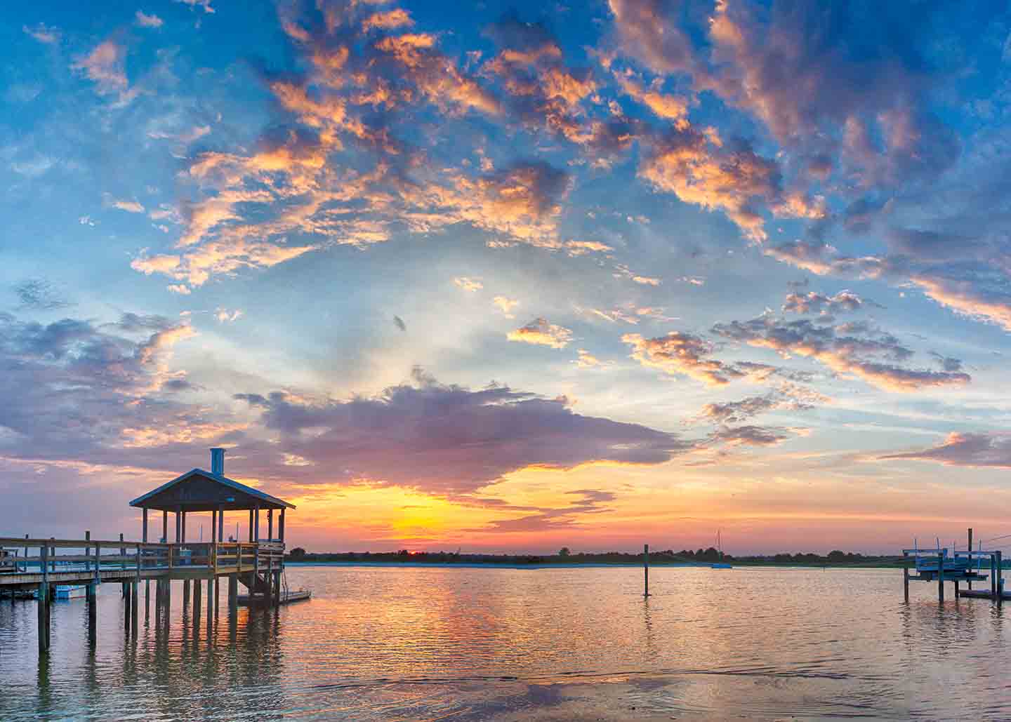 Beautiful sunset at Wrightsville Beach