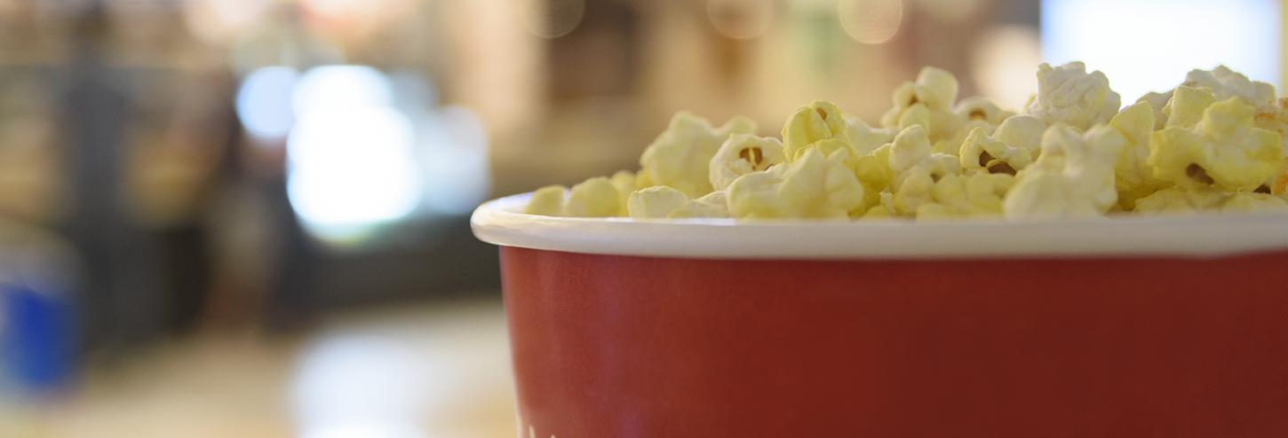 Popcorn bucket from a movie theatre