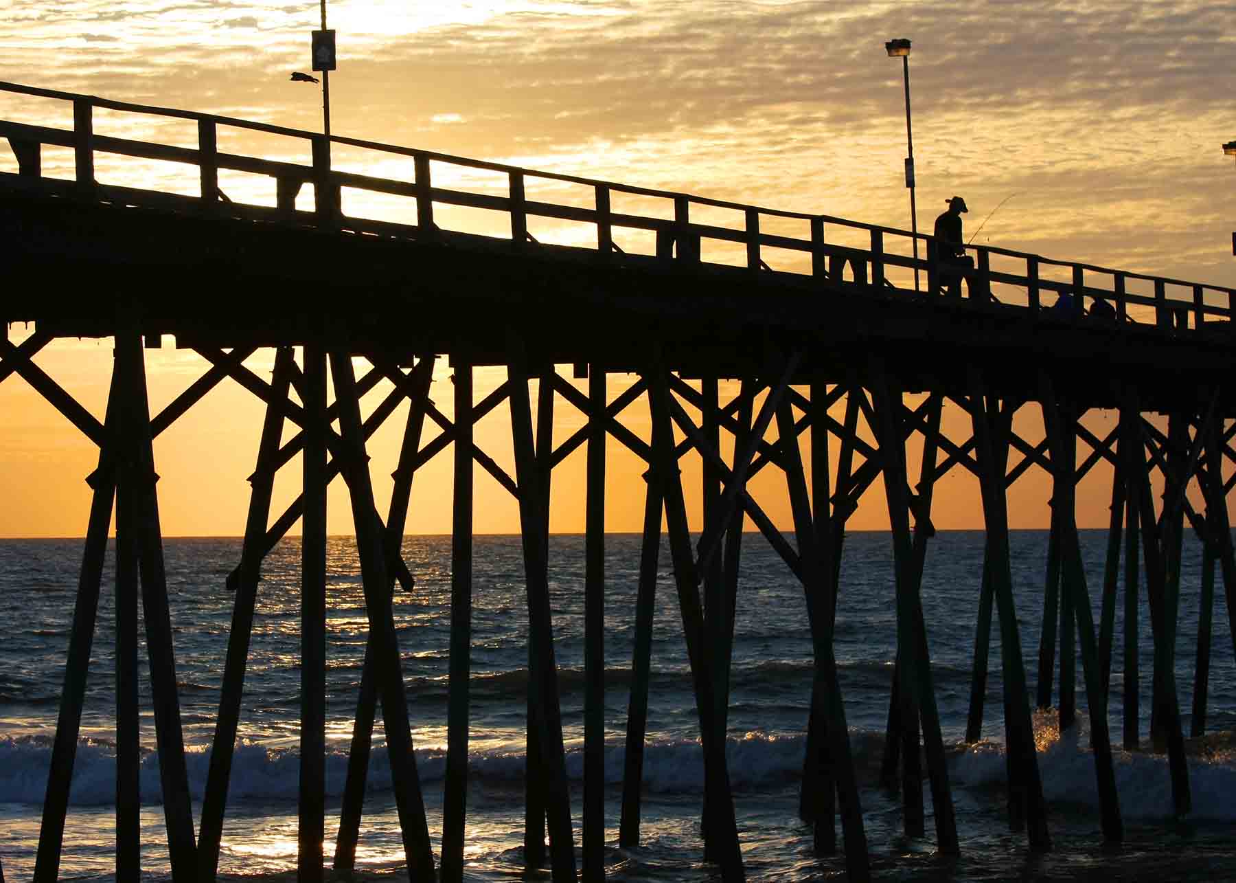 The pier at Kure Beach in North Carolina