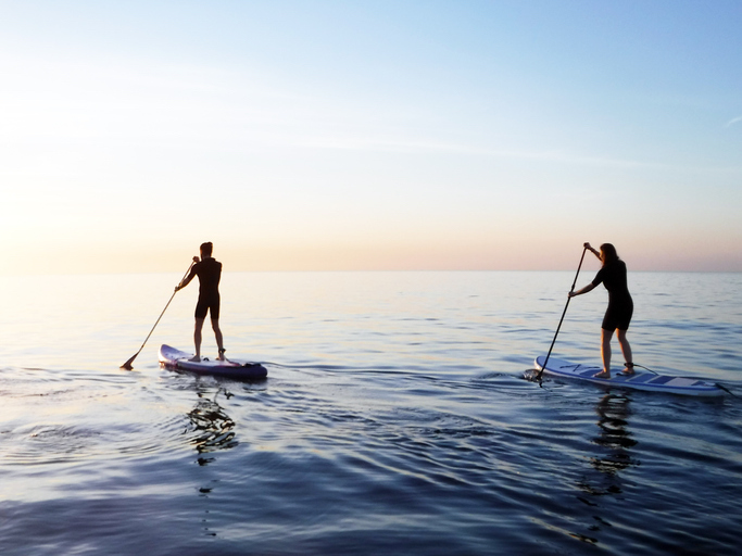 sup on the ocean