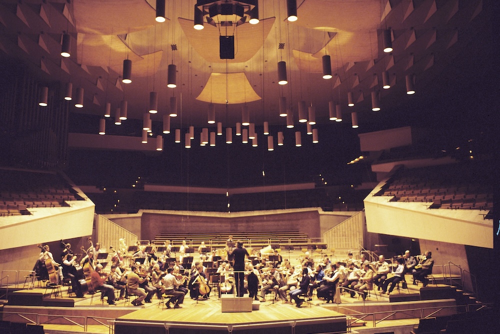 orchestra on stage 